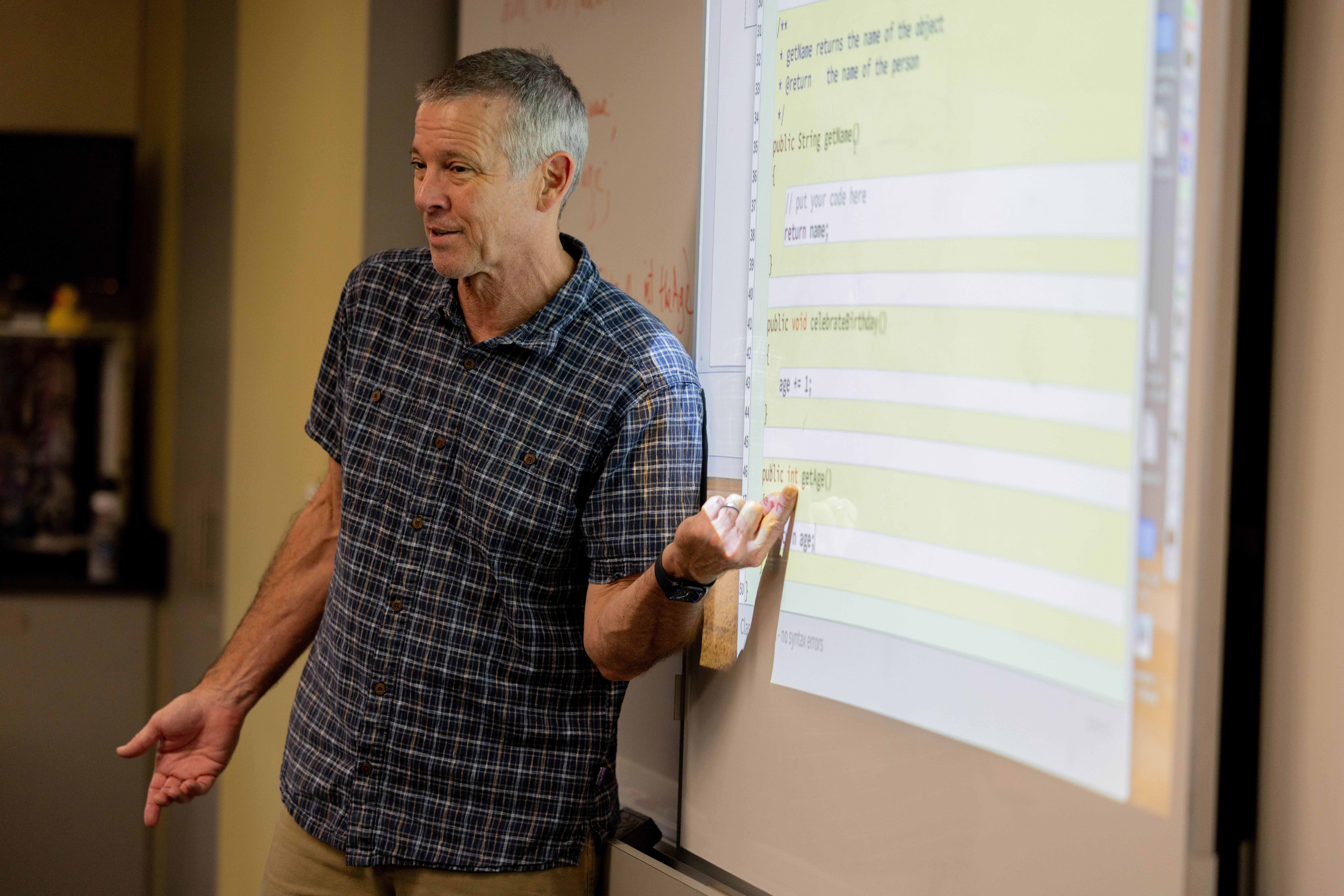 Richard White teaching CS